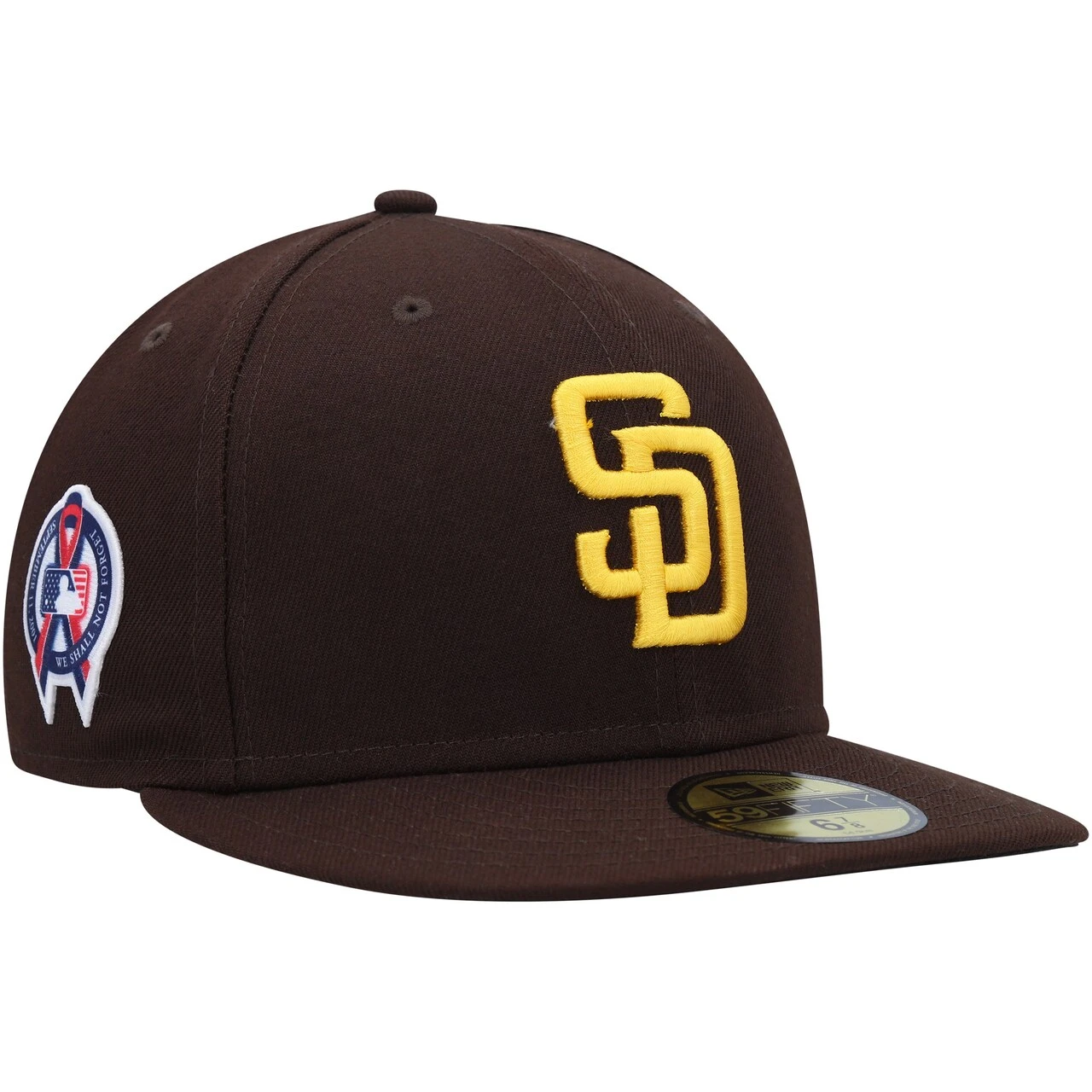Men's San Diego Padres New Era Brown 9/11 Memorial Side Patch 59FIFTY Fitted Hat 3 Men's San Diego Padres New Era Brown 9/11 Memorial Side Patch 59FIFTY Fitted Hat