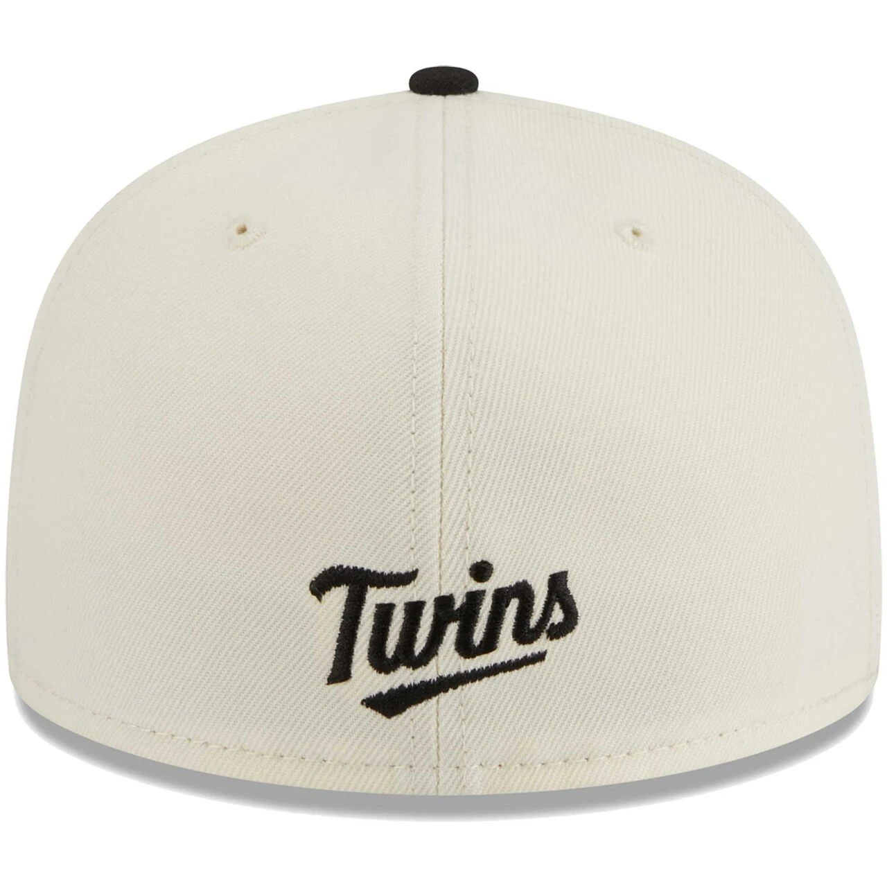 Men's Minnesota Twins New Era Stone/Black Chrome 59FIFTY Fitted Hat 6 Men's Minnesota Twins New Era Stone/Black Chrome 59FIFTY Fitted Hat - Image 4