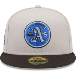 Men's Oakland Athletics New Era Gray/Black 40th Anniversary Undervisor 59FIFTY Fitted Hat -BigLeagueCaps Store black oakland athletics 40th anniversary undervisor 59fifty fitted hat pi4734000 altimages ff 4734572 7fe876ed8ae4c89231a3alt2 full