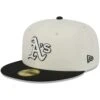 Men's Oakland Athletics New Era Stone/Black Chrome 59FIFTY Fitted Hat -BigLeagueCaps Store black oakland athletics chrome 59fifty fitted hat ss5 p 200013221pv 1u bacjyu2cnzbdieydj9riv 9zwqvsdlsdosc7gvp6rv