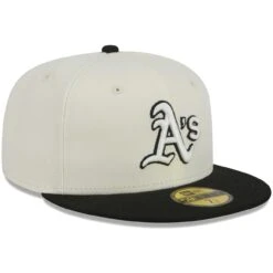 Men's Oakland Athletics New Era Stone/Black Chrome 59FIFTY Fitted Hat -BigLeagueCaps Store black oakland athletics chrome 59fifty fitted hat ss5 p 200013221pv 3u bacjyu2cnzbdieydj9riv 8lb3jn9cj1xuybxfgowi