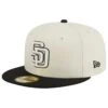 Men's San Diego Padres New Era Stone/Black Chrome 59FIFTY Fitted Hat -BigLeagueCaps Store black san diego padres chrome 59fifty fitted hat ss5 p 200013224pv 1u ao9bdadnwkadjpf8q1tbv ife4t9kmqebvwllcglkl