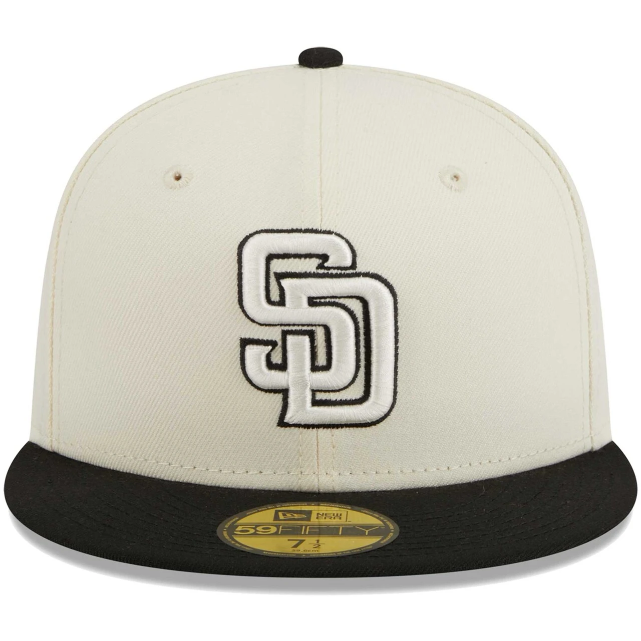 Men's San Diego Padres New Era Stone/Black Chrome 59FIFTY Fitted Hat 4 Men's San Diego Padres New Era Stone/Black Chrome 59FIFTY Fitted Hat - Image 2