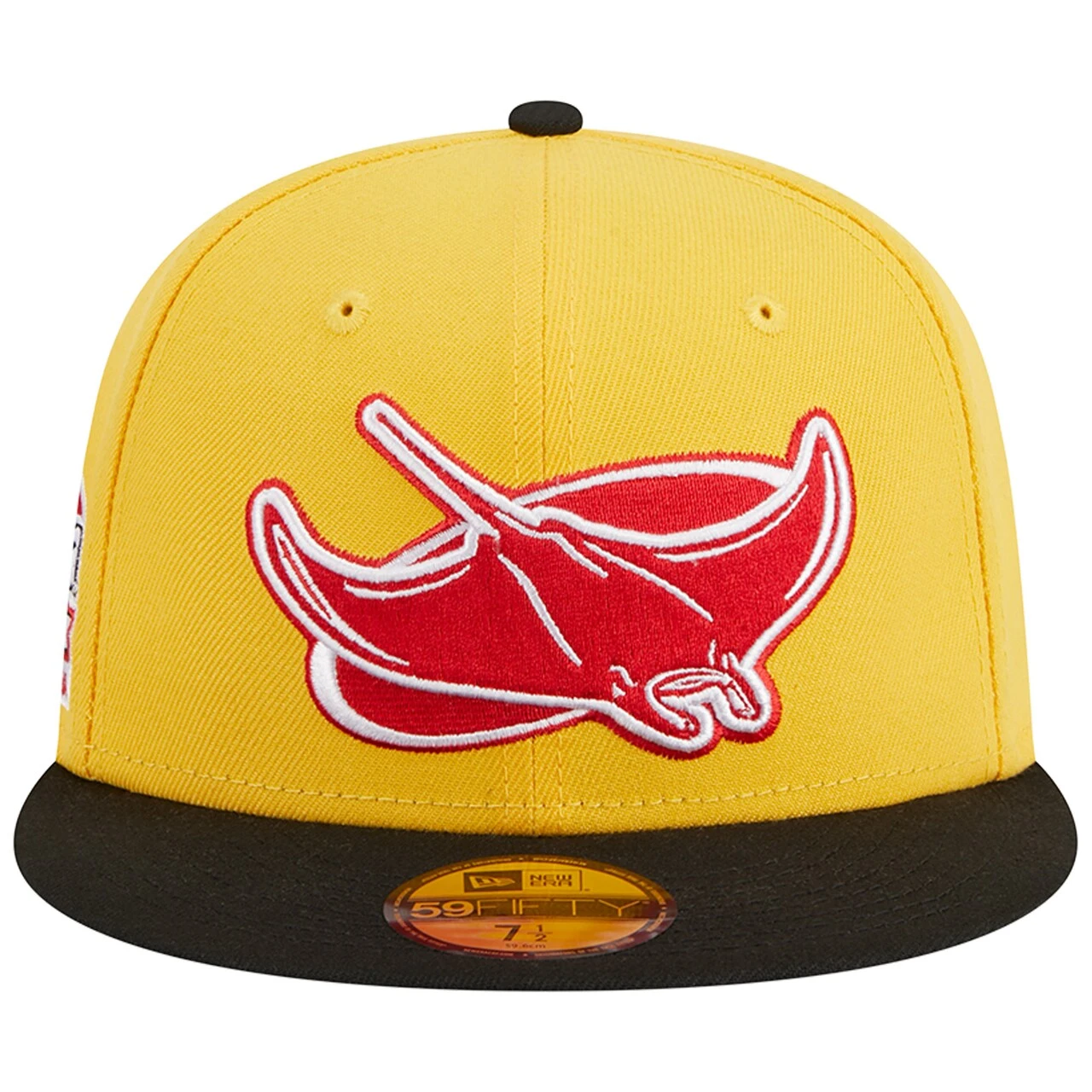 Men's Tampa Bay Rays New Era Yellow/Black Grilled 59FIFTY Fitted Hat 4 Men's Tampa Bay Rays New Era Yellow/Black Grilled 59FIFTY Fitted Hat - Image 2