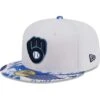 Men's Milwaukee Brewers New Era White/Blue Flamingo 59FIFTY Fitted Hat -BigLeagueCaps Store blue milwaukee brewers flamingo 59fifty fitted hat ss5 p 200016133pv 1u jhhmhwbhpg49ukgomsuuv onyrndhxm3sbr4y5zwpi