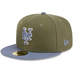 Men's New York Mets New Era Olive/Blue 59FIFTY Fitted Hat -BigLeagueCaps Store blue new york mets 59fifty fitted hat ss5 p 200013109pv 3u xpwa01mkn24jo4ptlrojv u8w4nvqv9l2aktxeplth