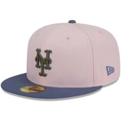 Men's New York Mets New Era Pink/Blue Olive Undervisor 59FIFTY Fitted Hat -BigLeagueCaps Store blue new york mets olive undervisor 59fifty fitted hat ss5 p 200013162pv 3u lkweghozc42qbfntjotcv maonawkfw45c4papitix