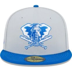 Men's Oakland Athletics New Era Gray/Blue Dolphin 59FIFTY Fitted Hat -BigLeagueCaps Store blue oakland athletics dolphin 59fifty fitted hat ss5 p 200000348pv 2u 0x8loqbqaaslzfeusus2v gz0k9b15grqdbsmwdtdo