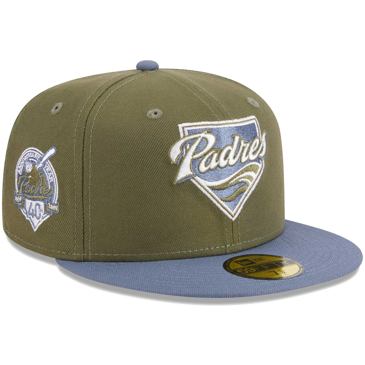 Men's San Diego Padres New Era Olive/Blue 59FIFTY Fitted Hat 3 Men's San Diego Padres New Era Olive/Blue 59FIFTY Fitted Hat