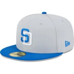 Men's San Diego Padres New Era Gray/Blue Dolphin 59FIFTY Fitted Hat -BigLeagueCaps Store blue san diego padres dolphin 59fifty fitted hat ss5 p 200000367pv 3u v1j1porzex4ahrs1mow6v qa6odn0c2xhsob5jvwyd