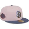 Men's San Diego Padres New Era Pink/Blue Olive Undervisor 59FIFTY Fitted Hat -BigLeagueCaps Store blue san diego padres olive undervisor 59fifty fitted hat ss5 p 200013167pv 1u pn8mmt0or9guvex8ob0pv cik3yhta8s9niawipcgn