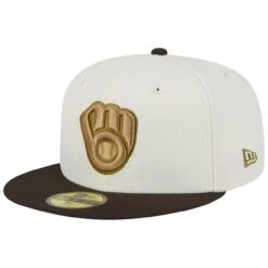 Men's Milwaukee Brewers New Era White/Brown 25th Team Anniversary 59FIFTY Fitted Hat -BigLeagueCaps Store brown milwaukee brewers 25th team anniversary 59fifty fitted hat ss5 p 200006621pv 3u 0qksjciugjcfhqchhth5v 003baxhk85v9xdyiagtb