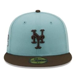 Men's New York Mets New Era Light Blue/Brown 1986 World Series Beach Kiss 59FIFTY Fitted Hat -BigLeagueCaps Store brown new york mets 1986 world series beach kiss 59fifty fitted hat ss5 p 4997289pv 2u 6l4qzxkuujq8qxpuddkhv qbkdb26gyu2oi5uz1eef