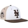 Men's New York Mets Pro Standard White/Brown Chocolate Ice Cream Drip Snapback Hat -BigLeagueCaps Store brown new york mets chocolate ice cream drip snapback hat ss5 p 200006420pv 1u smawhhuad5ufaj7uht7vv q98iyop0sqvokd5gbc0n