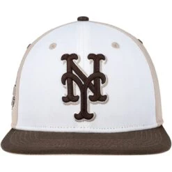 Men's New York Mets Pro Standard White/Brown Chocolate Ice Cream Drip Snapback Hat -BigLeagueCaps Store brown new york mets chocolate ice cream drip snapback hat ss5 p 200006420pv 2u smawhhuad5ufaj7uht7vv siqkgcbqfoh2mgtwaio8