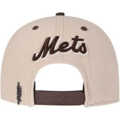 Men's New York Mets Pro Standard White/Brown Chocolate Ice Cream Drip Snapback Hat -BigLeagueCaps Store brown new york mets chocolate ice cream drip snapback hat ss5 p 200006420pv 4u smawhhuad5ufaj7uht7vv giwlmqz8vsfaipzccbtj