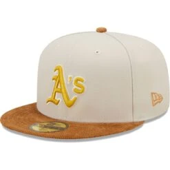 Men's Oakland Athletics New Era Cream/Brown Corduroy Visor 59FIFTY Fitted Hat -BigLeagueCaps Store brown oakland athletics corduroy visor 59fifty fitted hat ss5 p 4870339pv 3u jnnjsl9selivvivoa3blv oxaiyoa5q3zrgpxromd1