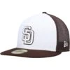 Men's San Diego Padres New Era White/Brown 2023 On-Field Batting Practice 59FIFTY Fitted Hat -BigLeagueCaps Store brown san diego padres 2023 on field batting practice 59fifty fitted hat ss5 p 4992565pv 1u q7i1sd8efv17pofo8w2yv ciejhbzlhe4uhm0ywxt8