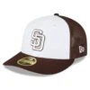 Men's San Diego Padres New Era White/Brown 2023 On-Field Batting Practice Low Profile 59FIFTY Fitted Hat -BigLeagueCaps Store brown san diego padres 2023 on field batting practice low profile 59fifty fitted hat ss5 p 4992688pv 1u yzqfbyqyqknb03tdz2wiv yc5kfmlximoqds3xvobd