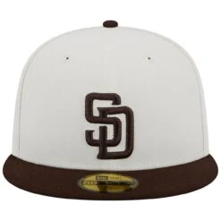 Men's San Diego Padres New Era Stone/Brown Retro 59FIFTY Fitted Hat -BigLeagueCaps Store brown san diego padres retro 59fifty fitted hat ss5 p 4999762pv 2u ppo0pkltnoudjaocyifsv rohx4gaqhxs05aibct0h