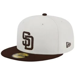 Men's San Diego Padres New Era Stone/Brown Retro 59FIFTY Fitted Hat -BigLeagueCaps Store brown san diego padres retro 59fifty fitted hat ss5 p 4999762pv 3u ppo0pkltnoudjaocyifsv 8bgadczebte5zxfppz7c