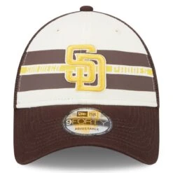 Men's San Diego Padres New Era White/Brown Team Stripe Trucker 9FORTY Snapback Hat -BigLeagueCaps Store brown san diego padres team stripe trucker 9forty snapback hat ss5 p 5002648pv 2u phqsvdawaijjf2ipkracv xloogmabtk5jzdkjzbkw