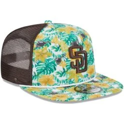 Men's San Diego Padres New Era White/Brown Tropic Floral Golfer Snapback Hat -BigLeagueCaps Store brown san diego padres tropic floral golfer snapback hat ss5 p 200012987pv 3u njzswzht6inms4cdpfiqv jlv3td9mgmsejuekorsz