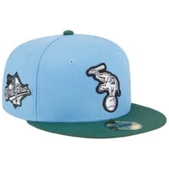 Men's Oakland Athletics New Era Sky Blue/Cilantro 1988 World Series 59FIFTY Fitted Hat