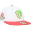 Men's Milwaukee Brewers New Era White/Coral County Stadium Strawberry Lolli 59FIFTY Fitted Hat 2 Men's Milwaukee Brewers New Era White/Coral County Stadium Strawberry Lolli 59FIFTY Fitted Hat -BigLeagueCaps Store coral milwaukee brewers county stadium strawberry lolli 59fifty fitted hat ss5 p 4770960pv 1u trmux4n4xxkkpqjj6rlcv tukn3wafedrhugql2cwc