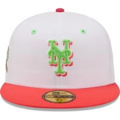 Men's New York Mets New Era White/Coral 40th Anniversary Strawberry Lolli 59FIFTY Fitted Hat -BigLeagueCaps Store coral new york mets 40th anniversary strawberry lolli 59fifty fitted hat ss5 p 4770962pv 2u ifq8brdx7owgp7l8fyekv 2pko8akpvf6i2ylavsn1
