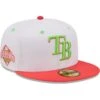 Men's Tampa Bay Rays New Era White/Coral 2008 World Series Strawberry Lolli 59FIFTY Fitted Hat -BigLeagueCaps Store coral tampa bay rays 2008 world series strawberry lolli 59fifty fitted hat ss5 p 4770970pv 1u zezdrlxolfwjtxnh69fov t67wojh53izdkpz0pctd