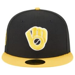 Men's Milwaukee Brewers New Era Black/Gold 59FIFTY Fitted Hat 7 Men's Milwaukee Brewers New Era Black/Gold 59FIFTY Fitted Hat -BigLeagueCaps Store gold milwaukee brewers 59fifty fitted hat ss5 p 200015979pv 2u ctfn4ixpdlduaufgwrkmv x0kg8ykluyfmblrekywk