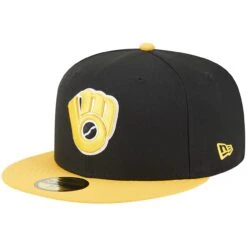 Men's Milwaukee Brewers New Era Black/Gold 59FIFTY Fitted Hat 8 Men's Milwaukee Brewers New Era Black/Gold 59FIFTY Fitted Hat -BigLeagueCaps Store gold milwaukee brewers 59fifty fitted hat ss5 p 200015979pv 3u ctfn4ixpdlduaufgwrkmv 546gcueyqbnzlxszjvcf