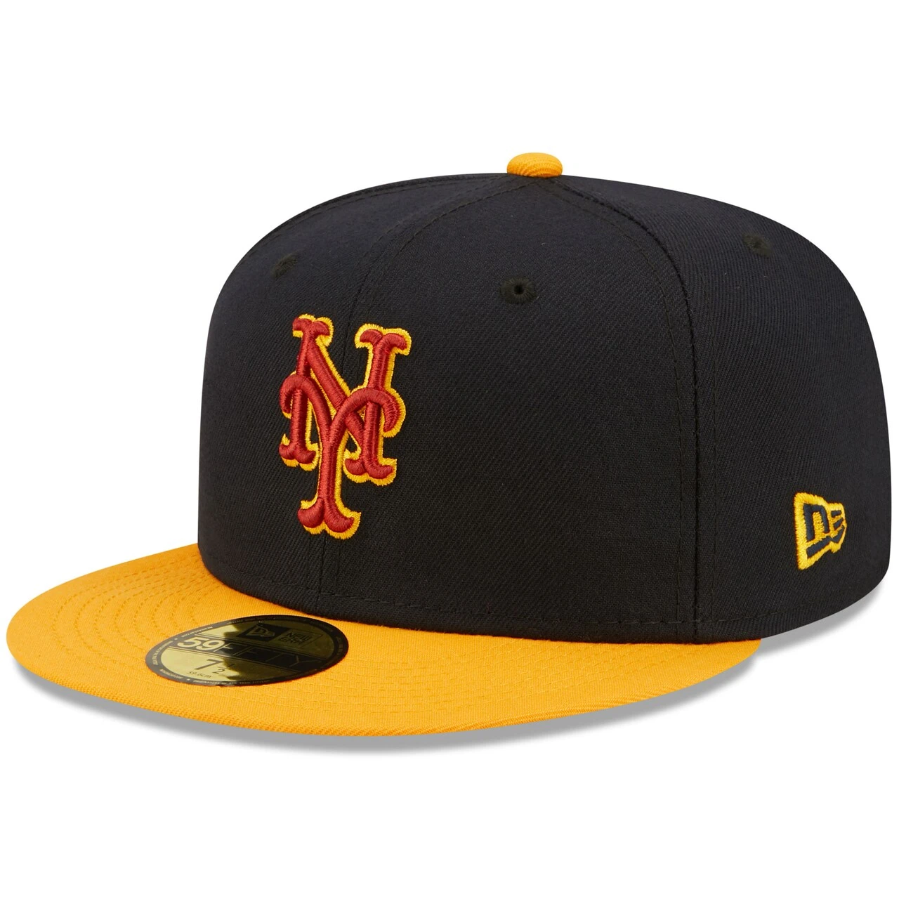 Men's New York Mets New Era Navy/Gold 40th Anniversary Primary Logo 59FIFTY Fitted Hat 5 Men's New York Mets New Era Navy/Gold 40th Anniversary Primary Logo 59FIFTY Fitted Hat - Image 3