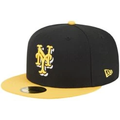Men's New York Mets New Era Black/Gold 59FIFTY Fitted Hat -BigLeagueCaps Store gold new york mets 59fifty fitted hat ss5 p 200015981pv 3u xian6rimm0ich9wcfiszv qnijo9kuc9uhi0rmeack