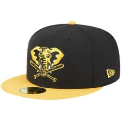 Men's Oakland Athletics New Era Black/Gold 59FIFTY Fitted Hat -BigLeagueCaps Store gold oakland athletics 59fifty fitted hat ss5 p 200015983pv 3u fwow8my8nywqzfxlbngfv rqbbzfvasxduf3oepxzq