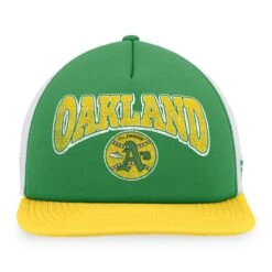 Men's Oakland Athletics Fanatics Branded Kelly Green/Gold Heritage Foam Front Trucker Snapback Hat -BigLeagueCaps Store gold oakland athletics heritage foam front trucker snapback hat ss5 p 4906744pv 2u zzmvkkmy9y6lmi1cioyuv uw6lvnijfep5wugnxpan