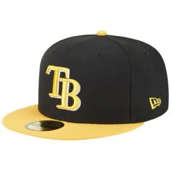 Men's Tampa Bay Rays New Era Black/Gold 59FIFTY Fitted Hat -BigLeagueCaps Store gold tampa bay rays 59fifty fitted hat ss5 p 200015990pv 3u nyt2k0u3jzrfmgiadqchv 4td3ijkifqn6aygr8bln