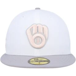 Men's Milwaukee Brewers New Era White/Gray 1982 World Series Side Patch Peach Undervisor 59FIFTY Fitted Hat -BigLeagueCaps Store gray milwaukee brewers 1982 world series side patch peach undervisor 59fifty fitted hat ss5 p 4596886pv 2u nlrn0fzsuvottoxx8ex4v a28vk6oplo4q528dh9yj