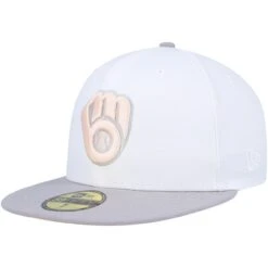 Men's Milwaukee Brewers New Era White/Gray 1982 World Series Side Patch Peach Undervisor 59FIFTY Fitted Hat -BigLeagueCaps Store gray milwaukee brewers 1982 world series side patch peach undervisor 59fifty fitted hat ss5 p 4596886pv 3u nlrn0fzsuvottoxx8ex4v 71whos30yjazllzv5lx5
