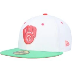 Men's Milwaukee Brewers New Era White/Green 1982 World Series Watermelon Lolli 59FIFTY Fitted Hat -BigLeagueCaps Store green milwaukee brewers 1982 world series watermelon lolli 59fifty fitted hat ss5 p 4784157pv 3u ntvmegziiivbk3s11jkgv x2qdanhe5wfdcary8mr4