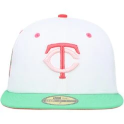 Men's Minnesota Twins New Era White/Green Final Season At HHH Metrodome Watermelon Lolli 59FIFTY Fitted Hat -BigLeagueCaps Store green minnesota twins final season at hhh metrodome watermelon lolli 59fifty fitted hat ss5 p 4784158pv 2u bbem55p3rtdlgzwr8rvnv zfcltrndgpgzdz18o0tj