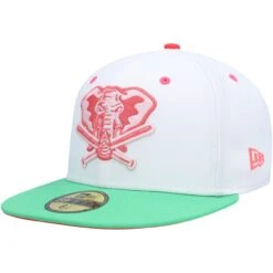 Men's Oakland Athletics New Era White/Green Alternate Logo Watermelon Lolli 59FIFTY Fitted Hat -BigLeagueCaps Store green oakland athletics alternate logo watermelon lolli 59fifty fitted hat ss5 p 4784173pv 3u vebsrbhqrxe2bgfynle8v fgjac4i7ord9qaufp0d7