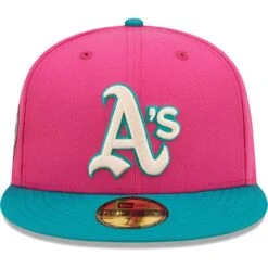 Men's Oakland Athletics New Era Pink/Green Cooperstown Collection 1972 World Series Passion Forest 59FIFTY Fitted Hat -BigLeagueCaps Store green oakland athletics cooperstown collection 1972 world series passion forest 59fifty fitted hat ss5 p 4789440pv 2u wwyk7u5xqt213drg3ng2v gmealrnw4fpg7n9ly8yk