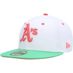 Men's Oakland Athletics New Era White/Green Watermelon Lolli 59FIFTY Fitted Hat -BigLeagueCaps Store green oakland athletics watermelon lolli 59fifty fitted hat ss5 p 4784161pv 3u y80myeob4ejstt57ku78v iouq62zwuxq7oojq1cre