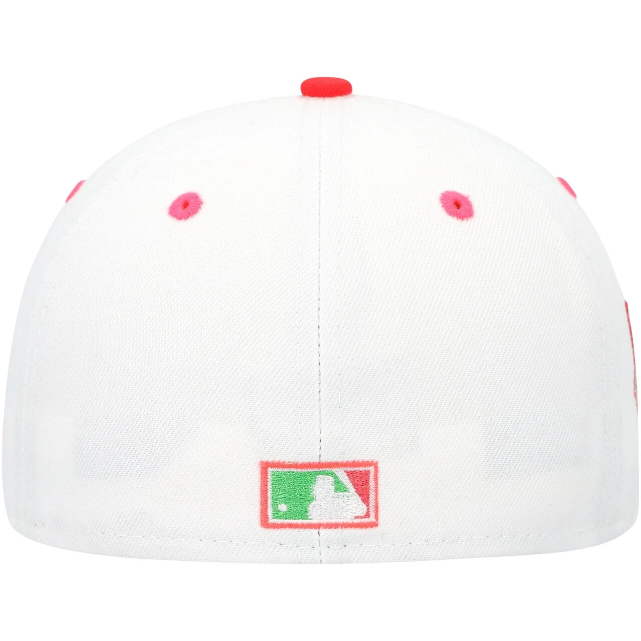 Men's Tampa Bay Rays New Era White/Green 20th Anniversary Watermelon Lolli 59FIFTY Fitted Hat 6 Men's Tampa Bay Rays New Era White/Green 20th Anniversary Watermelon Lolli 59FIFTY Fitted Hat - Image 4