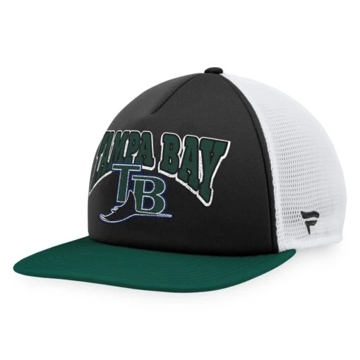 Men's Tampa Bay Rays Fanatics Branded Black/Green Heritage Foam Front Trucker Snapback Hat -BigLeagueCaps Store green tampa bay rays heritage foam front trucker snapback hat ss5 p 4906725pv 1u gykdoax9mmqecshjwpvyv n2exvwe5wpv3uqdv32fx