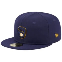 Infant Milwaukee Brewers New Era Navy My First 59FIFTY Fitted Hat