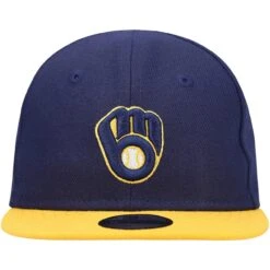 Infant Milwaukee Brewers New Era Navy My First 9FIFTY Hat -BigLeagueCaps Store infant new era navy milwaukee brewers my first 9fifty hat pi4074000 altimages ff 4074963 d9cf22156420ed69e6c9alt2 full