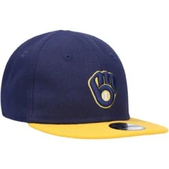 Infant Milwaukee Brewers New Era Navy My First 9FIFTY Hat -BigLeagueCaps Store infant new era navy milwaukee brewers my first 9fifty hat pi4074000 altimages ff 4074963 d9cf22156420ed69e6c9alt3 full